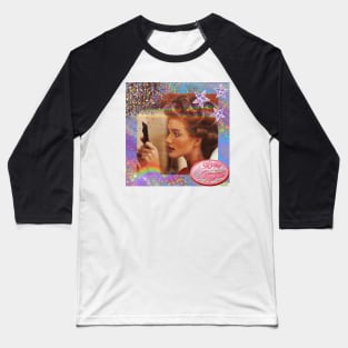 Rosie Looking in the Mirror Baseball T-Shirt